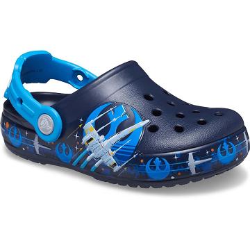 Crocs Fun Lab Lights Luke Skywalker Clogs Tjej Marinblå | Sverige 1599DFMN